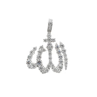 Iced-Out Allah Pendant (Arĝento) Popular Jewelry Novjorko