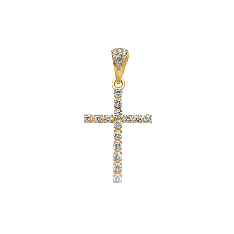 Iced-Out Cross Pendant (14K) Popular Jewelry New York