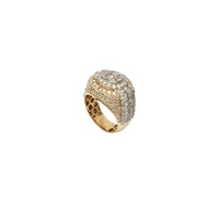 Iced-Out Diamond Wrist Band Ring (14K)