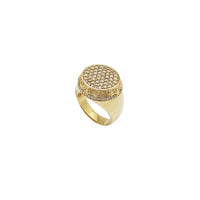 Iced-Out Fancy Table CZ Ring (14K)