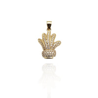 Iced-Out Gloves CZ Pendant (14K)