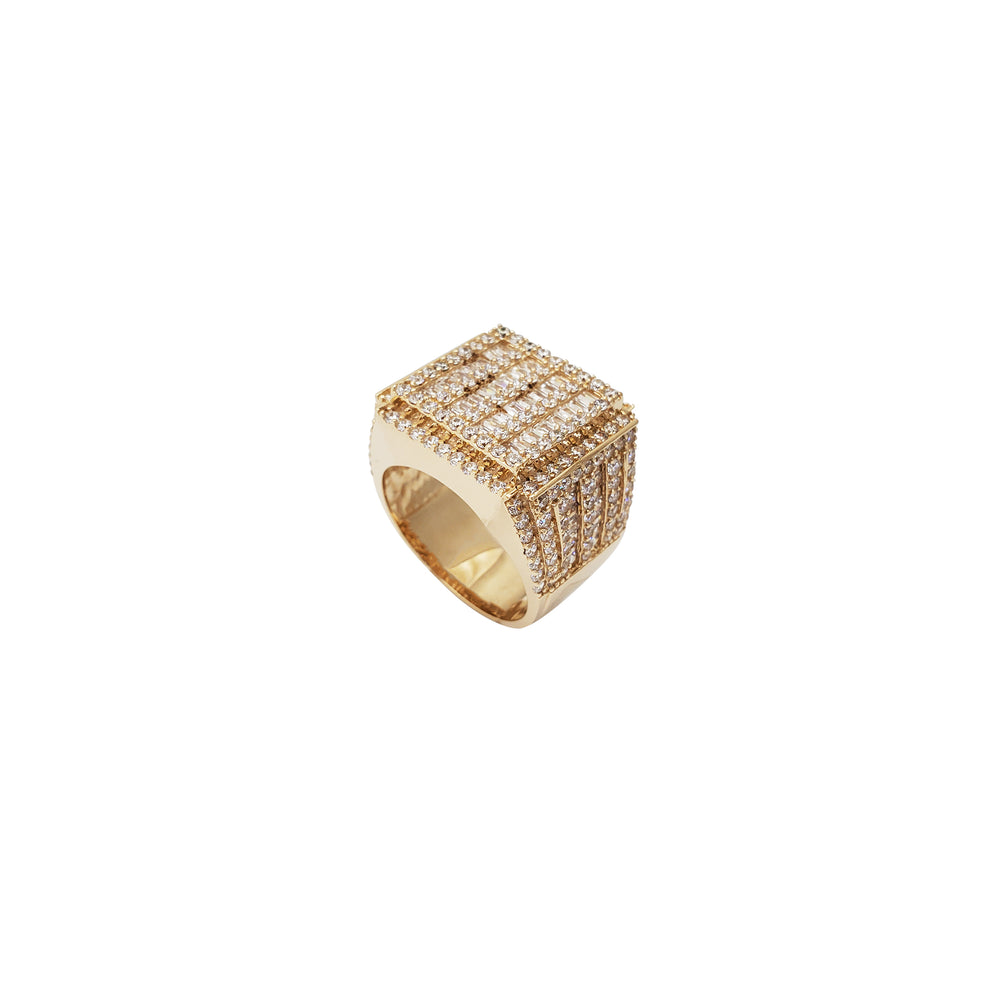 Iced-Out Griller CZ Ring (14K)