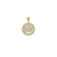 Iced-Out Happy Face Pendant (14K) Popular Jewelry New York