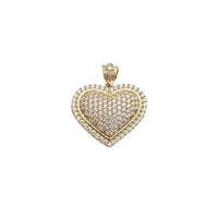 Colgante Iced-Out Heart CZ (14K)
