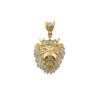 Medium Size Iced-Out King's Lion Pendant (14K) Popular Jewelry New York