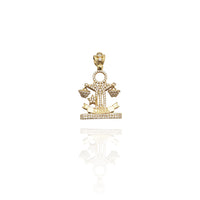 Iced-Out Libra CZ Pendant (14K) New York Popular Jewelry