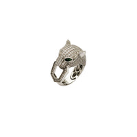 Iced-Out Panther CZ Ring (Silver)