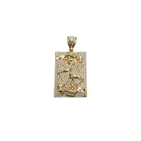 Iced-Out Poker Card CZ Pendant (14K)