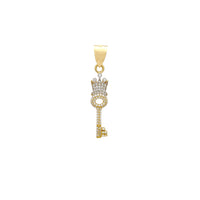 Pendentif clé de royauté glacé (14K) Popular Jewelry New York