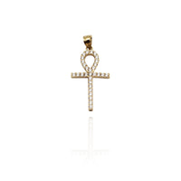 Iced-Out Simple Ankh CZ Anheng (14K) New York Popular Jewelry