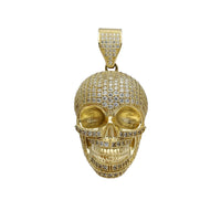 Iced-Out Skull Pendant (14K) Popular Jewelry New York