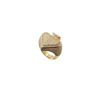 Iced-Out Spades CZ Ring (14K)