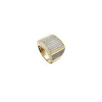 Iced-Out Square CZ Ring (14K)
