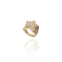 Iced-Out Star CZ Ring (14K)