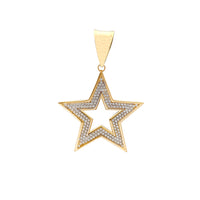Medium Size Iced-Out Star Pendant (14K) Popular Jewelry New York