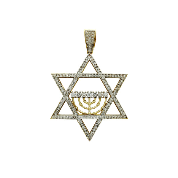Iced-Out Star of David Pendant (14K) Popular Jewelry New York