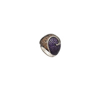 Iced-Out Swirl CZ Ring (Silver)