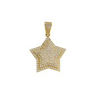 Iced-Out Triple Star Pendant (14K) Popular Jewelry New York