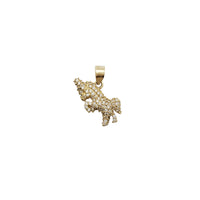 Iced-Out Unicorn CZ Pendant (14K)