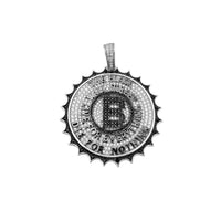 Iced-Out "Black Wall Street" Motto Pendant (Silver) Popular Jewelry New York