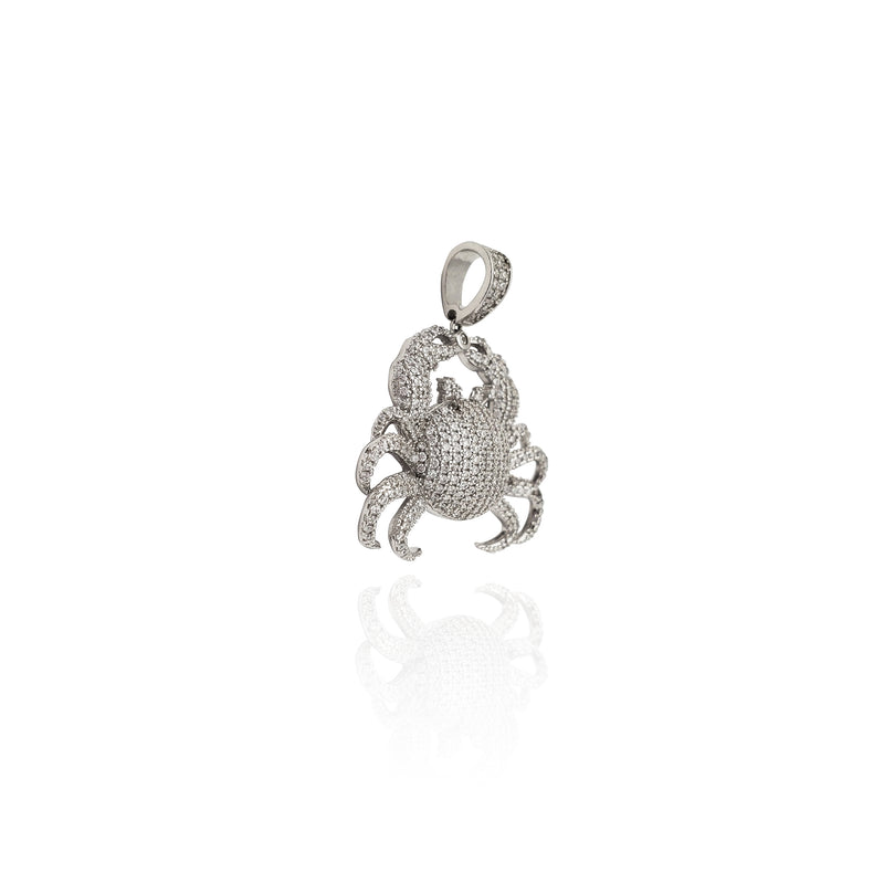 Iced-Out Crab CZ Pendant (Silver) New York Popular Jewelry