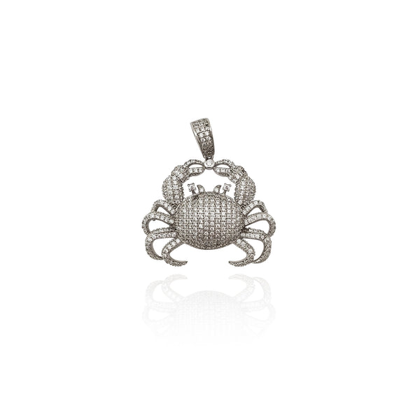 Iced-Out Crab CZ Pendant (Silver) New York Popular Jewelry