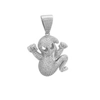 Iced-Out Ghost CZ Pendant (Perak) Popular Jewelry NY