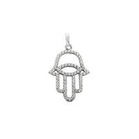Iced-Out Hamsa Pendant (14K) Popular Jewelry New York