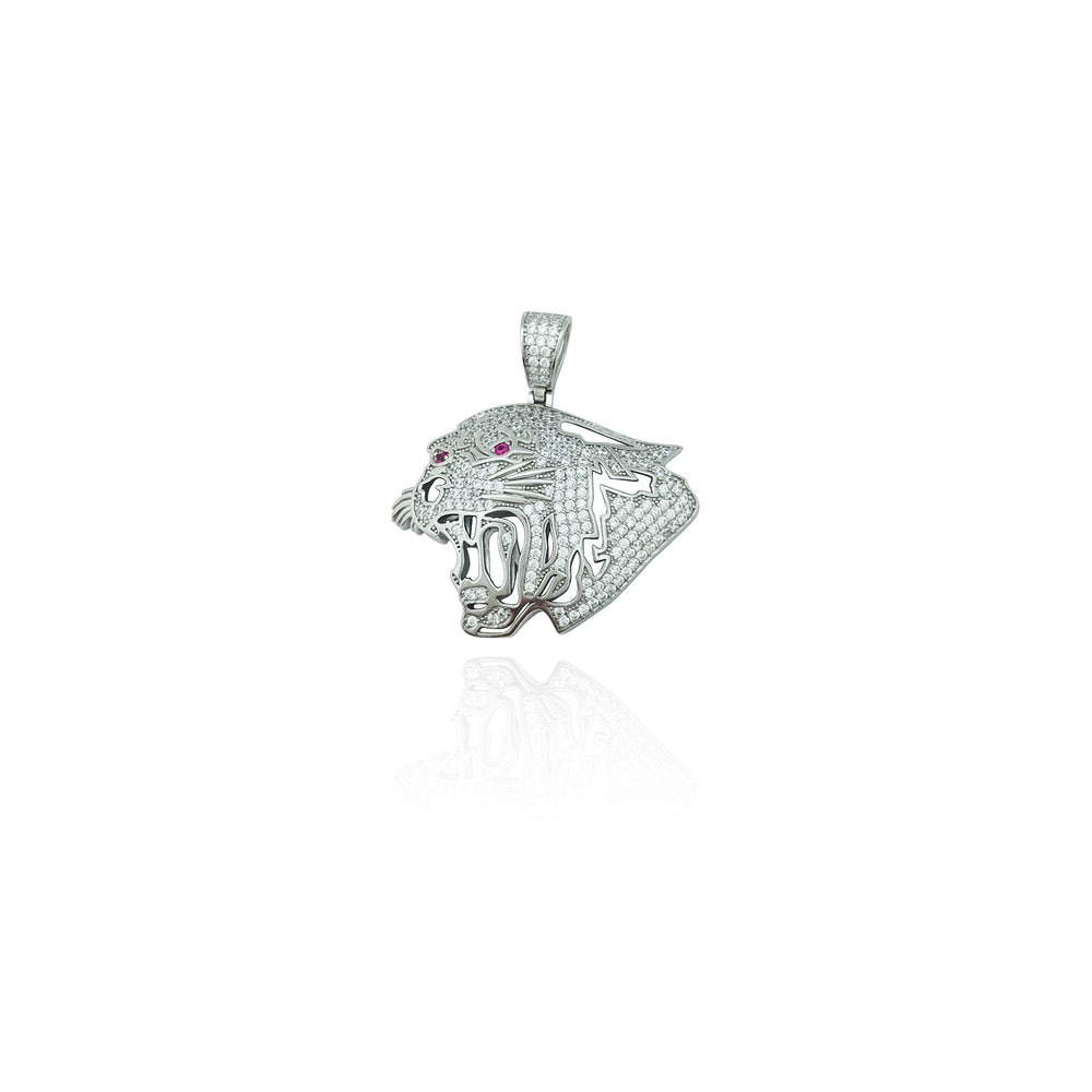 Iced-Out Jaguard CZ Pendant (Silver) New York Popular Jewelry