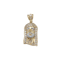 Iced-Out Jesus Head Pendant (10K)