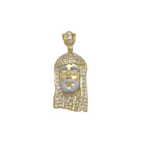 Iced-Out Jesus Head Pendant (10K)