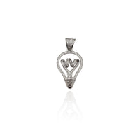Iced-Out Light Bulb Pendant (Silver) New York Popular Jewelry