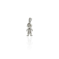 Iced-Out Little Boy CZ Pendant (Silver) New York Popular Jewelry