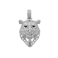 Iced-Out Money Bear Pendant (Silver) Popular Jewelry New York