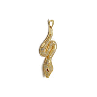 Iced-Out Snake CZ Pendant (14K) Popular Jewelry New York
