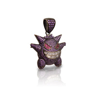 Iced Out Gengar Pendant (Silver) Popular Jewelry New York
