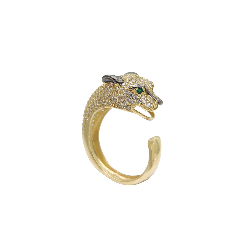 Iced Out Panther Head CZ Ring (14K) Popular Jewelry New York