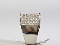 Iced-Out Micro Pave CZ Ring Silver - Lucky Diamond 恆福珠寶金行 New York City 169 Canal Street 10013 Jewelry store Playboi Charlie Chinatown @luckydiamondny 2124311180