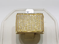 Iced-Out Micro Pave CZ Ring Silver - Lucky Diamond 恆福珠寶金行 New York City 169 Canal Street 10013 Jewelry store Playboi Charlie Chinatown @luckydiamondny 2124311180