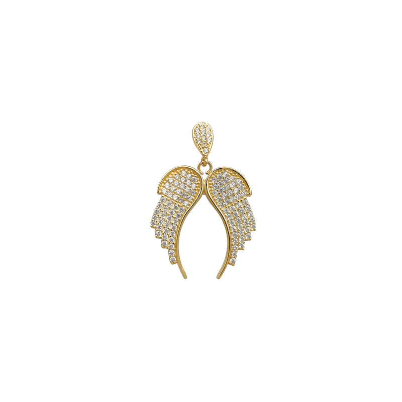 Icy Angel Wings Pendant (14K) Popular Jewelry New York