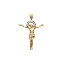 Halo Crucified Jesus Pendant (14K) Popular Jewelry New York