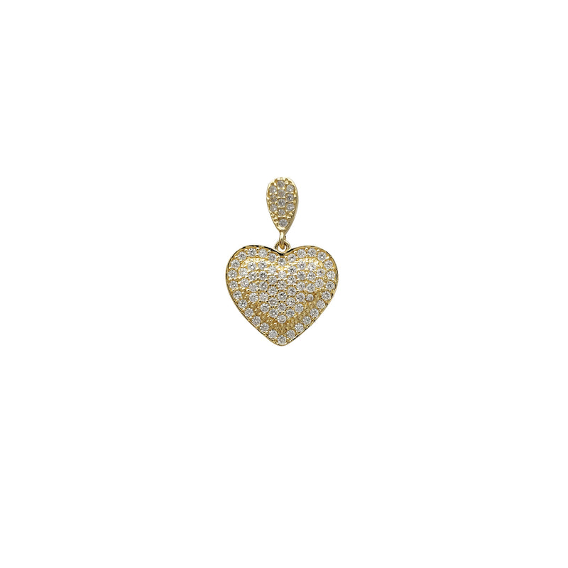 Icy Double Heart Pendant (14K) Popular Jewelry New York