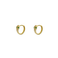 Ledus ausis ar čūsku auskariem (14K) Popular Jewelry NY