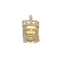 Open Back Icy King's Jesus Pendant (14K) Popular Jewelry New York 