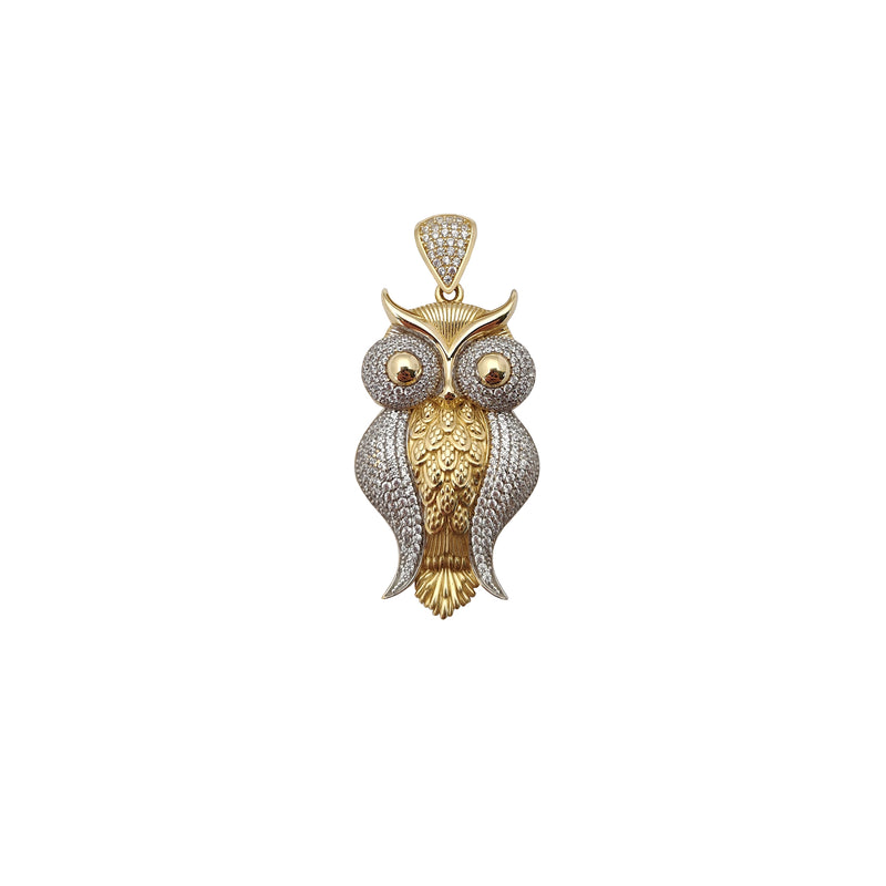 Icy Pave Owl Pendant (14K) Popular Jewelry New York