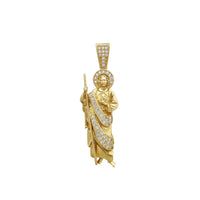 Saint Jude Pendant (Stoneset Robe and Halo) (14K) Popular Jewelry New York
