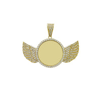 Diamond Winged Picture Medallion Pendant (14K)