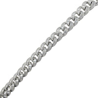 Icy Baguettes Italiaanse Cubaanse armband (zilver) Popular Jewelry New York
