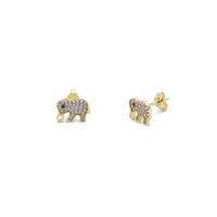 Icy Elephant Stud Earrings (14K) Popular Jewelry New York