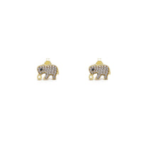 Icy Elephant Stud Earrings (14K) Popular Jewelry New York